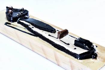 Πασχαλινή Λαμπάδα 18Χ068 Λύρα σετ με ξύλινο κουτί  28x7cm
