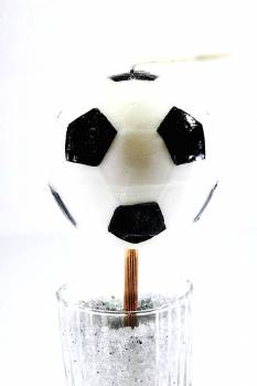 Πασχαλινή Λαμπάδα Μπάλα ποδοσφαίρου μεγάλη 8x8cm