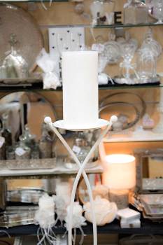 Κερί γάμου για κηροστάτη λευκό 10X20cm
