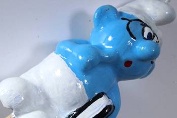 Πασχαλινή Λαμπάδα Μπλε ανθρωπάκι με βιβλίο 3D