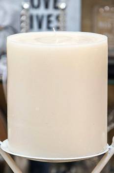 Κερί γάμου για κηροστάτη λευκό 14.5X15cm