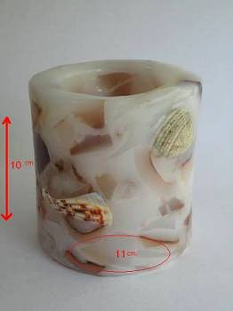 Κέρινο μιλκσέικ σαντιγί σε ποτήρι 11x16cm