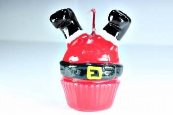 Cup Cake Άγιος Βασίλης ανάποδα κόκκινο Sm 9*8