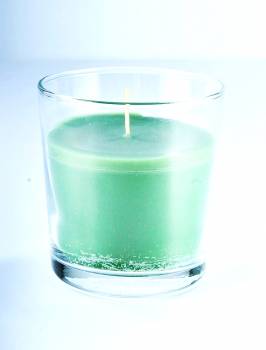 Αντικαπνικό κερί σε γυάλινο ποτήρι 8,5*9