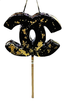 Πασχαλινή Λαμπάδα σχήμα YSL με φύλλα χρυσού 13x8x1,8cm