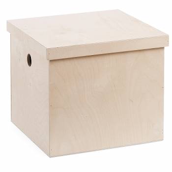 Κύβος αστόλιστο κουτί βαπτιστικών 37 x 37 x 37 cm