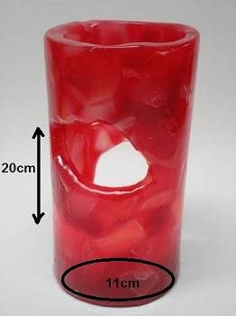 Κέρινο μιλκσέικ σαντιγί σε ποτήρι 10x24cm