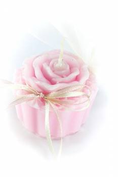 Κέρινο cup cake λουλούδι 7*6*5 cm