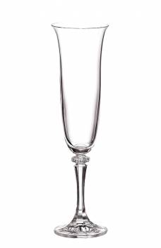 Crystalite Bohemia Κρυστάλλινο Ποτήρι Σαμπάνιας Kleopatra - Branta (σετ 6 τεμαχια)