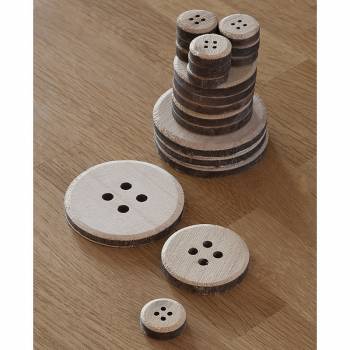 Ξύλινα Κουμπιά (συσκευασία 20 τεμάχια)