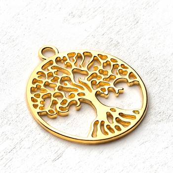 Μεταλλικό μοτίφ δέντρο χρυσό