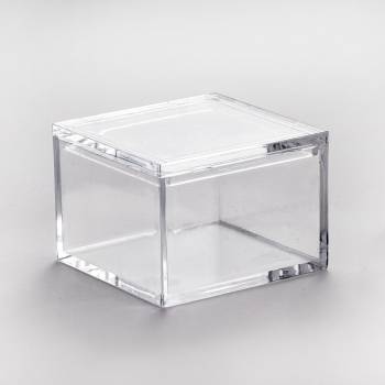 Τετράγωνο κουτί διάφανο plexiglass