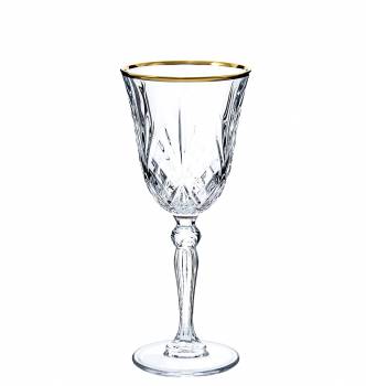 RCR Κρυστάλλινο Ποτήρι Κρασιού Melodia Gold 210ml