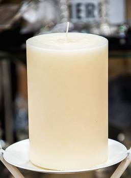 Κερί γάμου για κηροστάτη εκρού 10X10cm