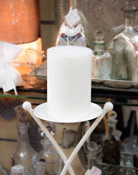 Κερί γάμου για κηροστάτη εκρού 10X15cm