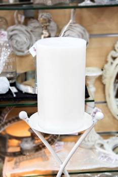 Κερί γάμου για κηροστάτη λευκό 11.5X20cm